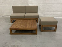 Teakhouten loungeset - afbeelding 1 van  5