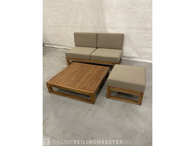 Teakhouten loungeset - afbeelding 2 van  5
