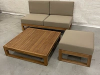 Teakhouten loungeset - afbeelding 2 van  5