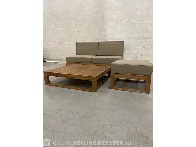 Teakhouten loungeset - afbeelding 3 van  5