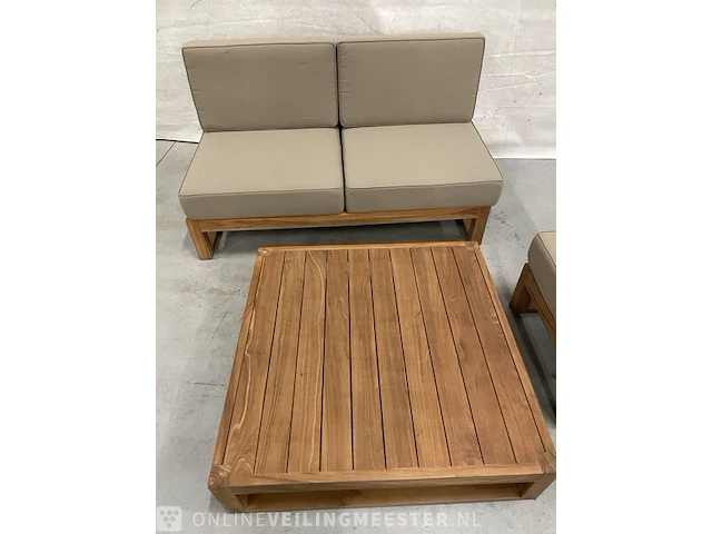 Teakhouten loungeset - afbeelding 5 van  5