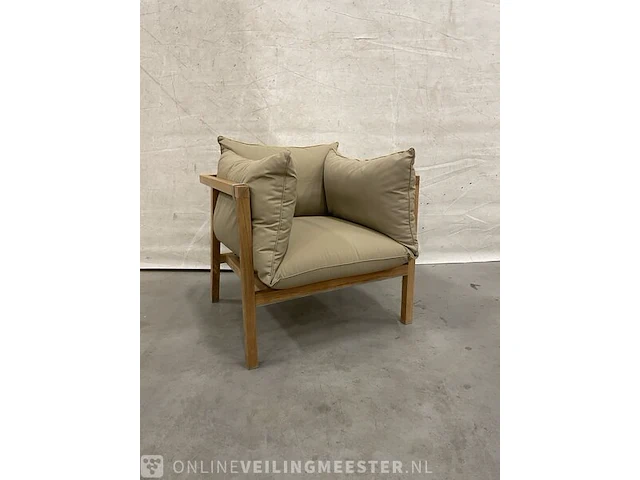 Teakhouten loungestoel - afbeelding 1 van  5