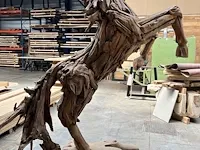 Teakhouten ‘mustang’ paard - afbeelding 5 van  6