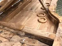 Teakhouten piano uniek item - afbeelding 7 van  9