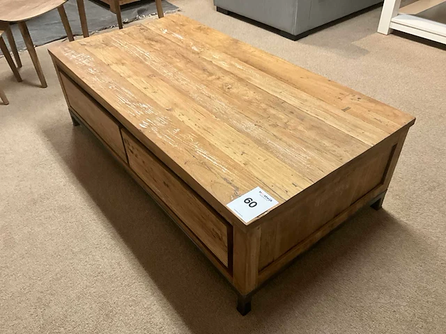 Teakhouten salontafel - afbeelding 3 van  6