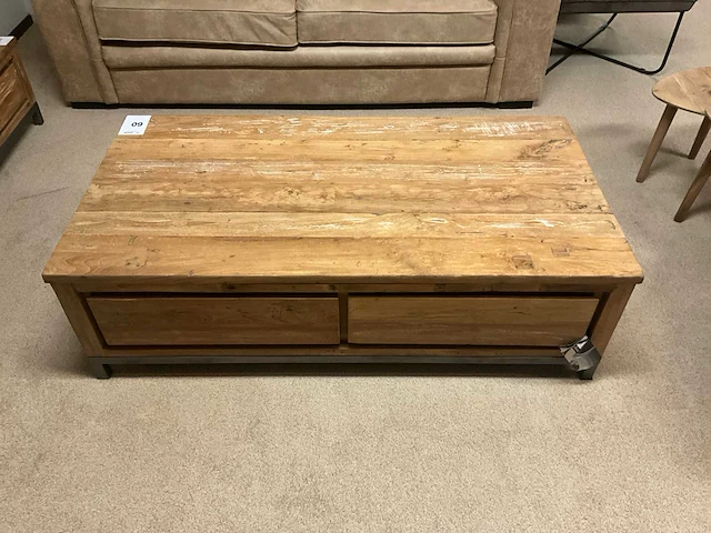 Teakhouten salontafel - afbeelding 4 van  6