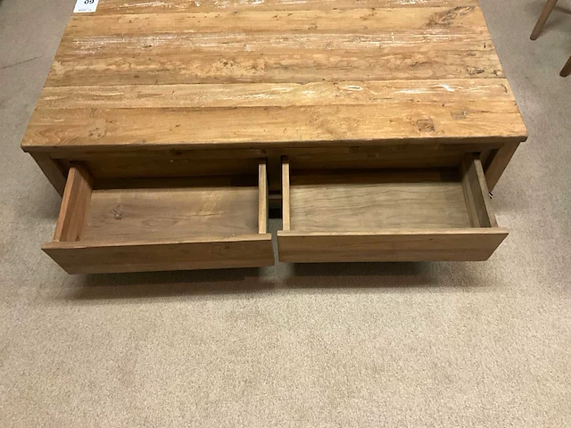 Teakhouten salontafel - afbeelding 5 van  6