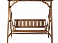Teakhouten schommelbank 120 cm - afbeelding 1 van  5