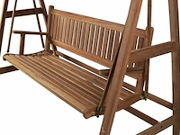 Teakhouten schommelbank 120 cm - afbeelding 3 van  5
