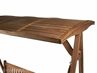 Teakhouten schommelbank 120 cm - afbeelding 4 van  5