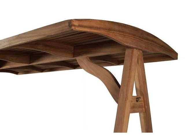 Teakhouten schommelbank 120 cm - afbeelding 5 van  5
