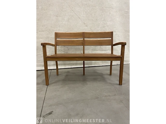 Teakhouten tuinbank 120 cm - afbeelding 1 van  4