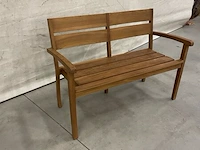 Teakhouten tuinbank 120 cm - afbeelding 3 van  4