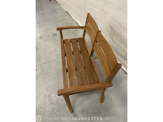 Teakhouten tuinbank 120 cm - afbeelding 4 van  4