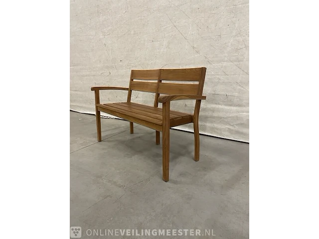 Teakhouten tuinbank 120 cm - afbeelding 2 van  4