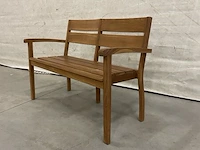 Teakhouten tuinbank 120 cm - afbeelding 2 van  4