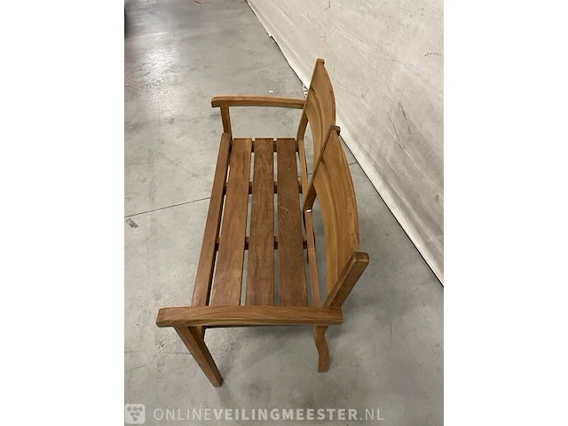 Teakhouten tuinbank 120 cm - afbeelding 3 van  4