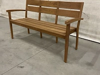Teakhouten tuinbank 150 cm - afbeelding 3 van  4