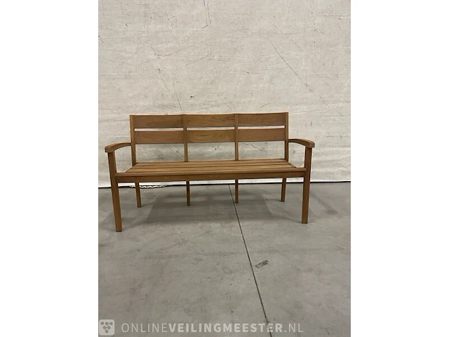 Teakhouten tuinbank 150 cm - afbeelding 1 van  4