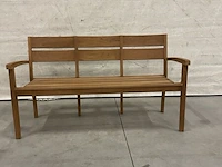 Teakhouten tuinbank 150 cm - afbeelding 1 van  4