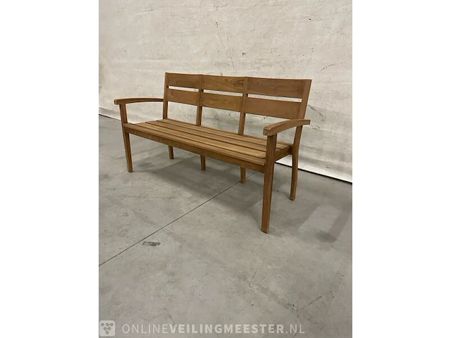 Teakhouten tuinbank 150 cm - afbeelding 3 van  4