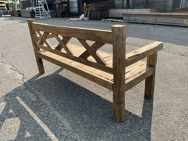 Teakhouten tuinbank - afbeelding 2 van  4