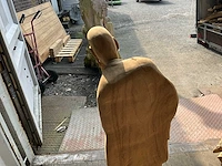 Teakhouten tuinbeeld - afbeelding 5 van  5