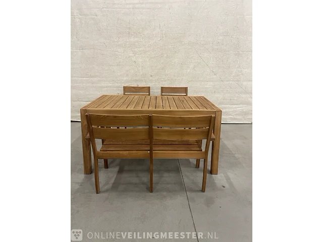 Teakhouten tuinset 160 cm - afbeelding 1 van  5