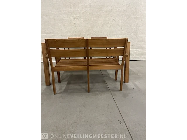 Teakhouten tuinset 160 cm - afbeelding 2 van  5