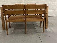 Teakhouten tuinset 160 cm - afbeelding 2 van  5