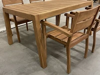 Teakhouten tuinset 160 cm - afbeelding 3 van  5