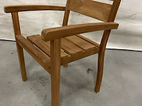 Teakhouten tuinset 220 cm - afbeelding 4 van  4