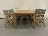 Teakhouten tuinset 240 cm - afbeelding 1 van  5