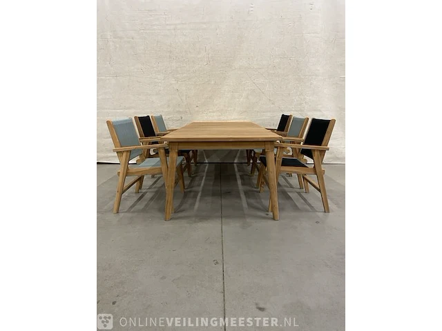 Teakhouten tuinset 240 cm - afbeelding 2 van  5