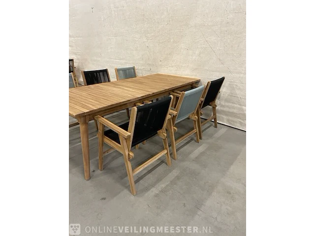 Teakhouten tuinset 240 cm - afbeelding 4 van  5