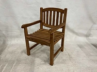 Teakhouten tuinset met 4 stoelen - afbeelding 5 van  5