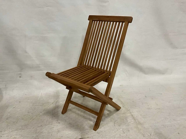Teakhouten tuinset met 4 stoelen - afbeelding 5 van  5
