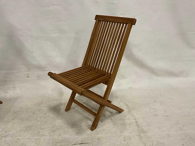 Teakhouten tuinset met 4 stoelen - afbeelding 5 van  5