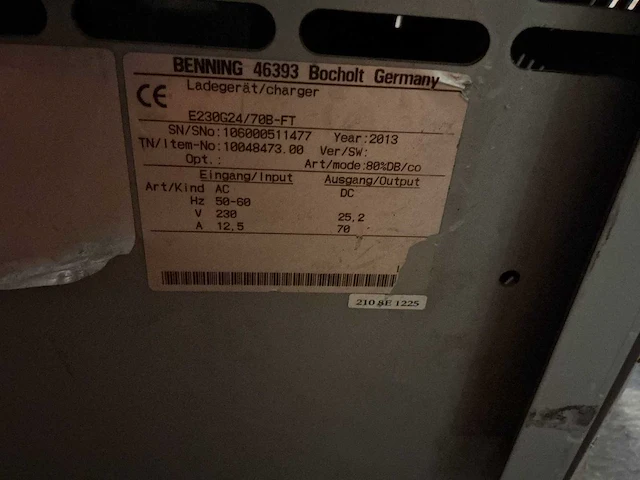 Tebetron - 24v 70a - acculaders - 2013 - afbeelding 3 van  3