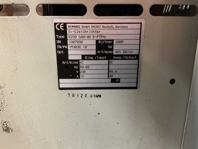Tebetron - 48v 40a - acculaders - 2005 - afbeelding 3 van  3