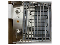 Techimpex powergrill stainless steel double boat grill 230v - pcrbar353230 - afbeelding 4 van  5
