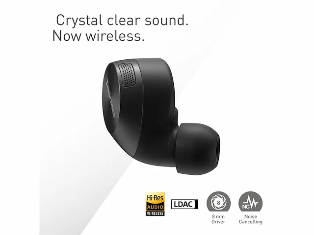 Technics eah az60m2ek draadloze in ear oordopjes met ruisonderdrukking zwart - afbeelding 2 van  5