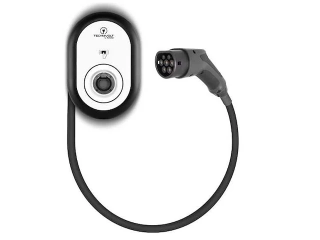 Technisat - technivolt 101 e- auto laadstation - 11 kw vast stekker type 2 - laadpaal - afbeelding 2 van  7