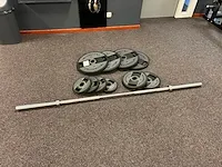 Technogym - halterstang inclusief gewichten - afbeelding 1 van  1