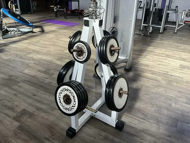 Technogym gewichten inclusief rek - afbeelding 1 van  10