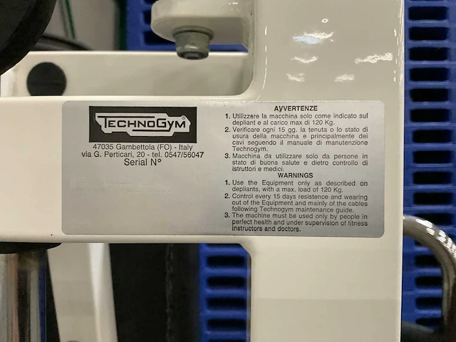 Technogym pectoral - afbeelding 6 van  6