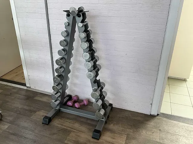 Technogymn halterrek met halters - afbeelding 5 van  5