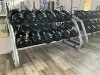 Technogymn halterrek met halters - afbeelding 1 van  3