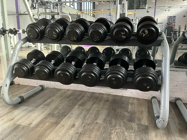 Technogymn halterrek met halters - afbeelding 2 van  3