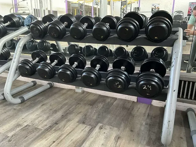 Technogymn halterrek met halters - afbeelding 2 van  3